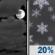 Tuesday Night: Mostly Cloudy then Slight Chance Light Snow