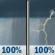 Today: Widespread rain showers before 3pm, then widespread showers and thunderstorms. Cloudy, with a high near 56. South southeast wind 6 to 13 mph, with gusts as high as 24 mph. Chance of precipitation is 100%. New rainfall amounts between a quarter and half of an inch possible. Today: Widespread Rain Showers