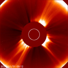 Latest LASCO C2 image of the Sun