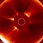 Latest LASCO C2 image of the Sun