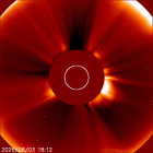 Latest LASCO C2 image of the Sun