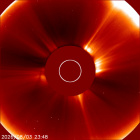 Latest LASCO C2 image of the Sun