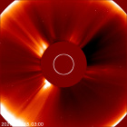 Latest LASCO C2 image of the Sun