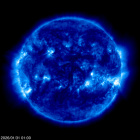 Click for time-lapse image of the sun