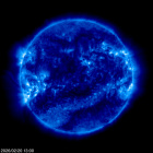 Click for time-lapse image of the sun