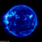 Click for time-lapse image of the sun