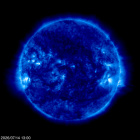 Click for time-lapse image of the sun