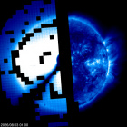 Click for time-lapse image of the sun